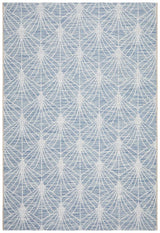 Promenade Outdoor Fern Trellis Blue Rug