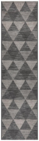 Promenade Outdoor Geo Black Rug