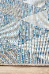 Promenade Outdoor Geo Blue Rug