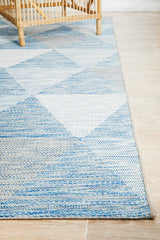 Promenade Outdoor Geo Blue Rug