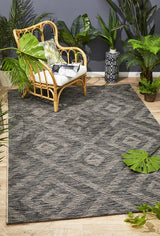 Promenade Outdoor Cain Black Rug