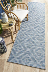 Promenade Outdoor Cain Blue Rug