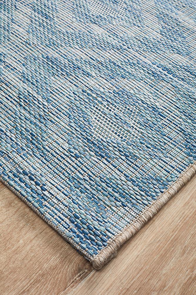 Promenade Outdoor Cain Blue Rug