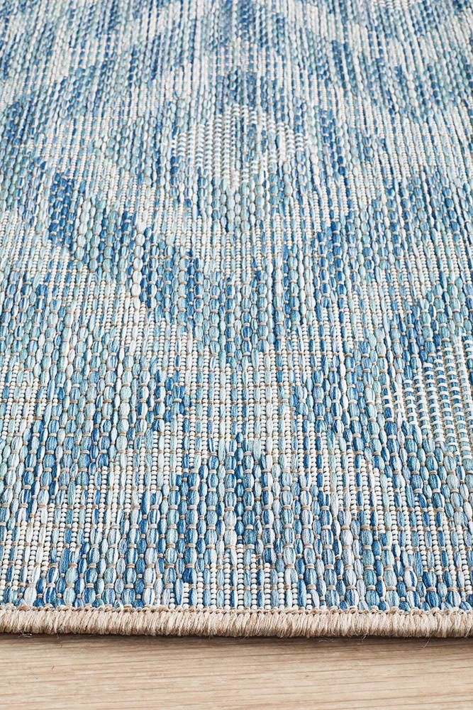 Promenade Outdoor Cain Blue Rug