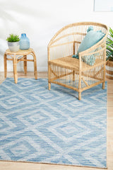 Promenade Outdoor Cain Blue Rug