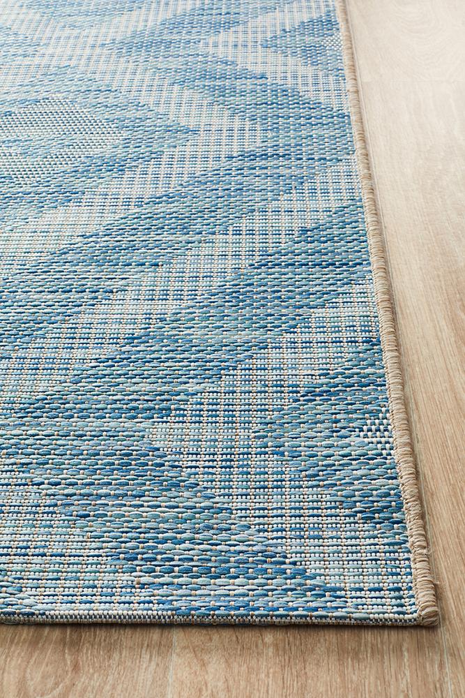 Promenade Outdoor Cain Blue Rug