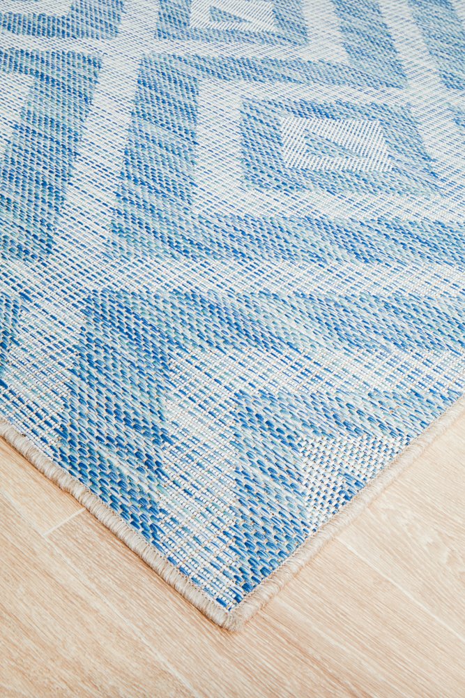 Promenade Outdoor Cain Blue Rug