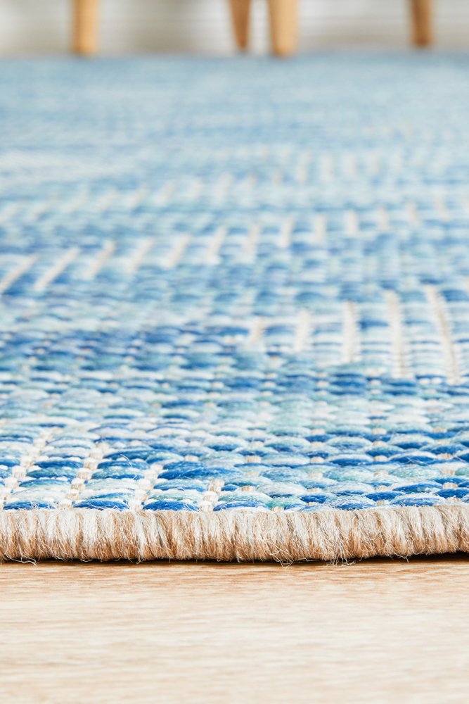 Promenade Outdoor Cain Blue Rug