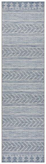 Promenade Outdoor Urban Blue Rug