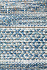 Promenade Outdoor Urban Blue Rug