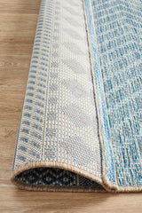 Promenade Outdoor Urban Blue Rug