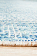 Promenade Outdoor Urban Blue Rug