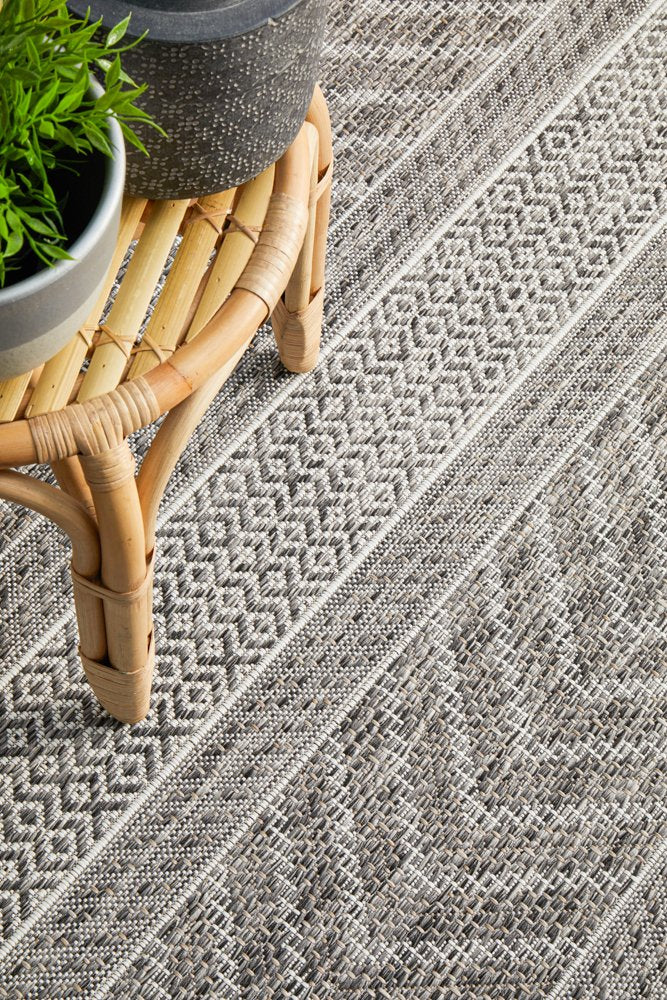 Promenade Outdoor Urban Grey Rug