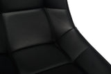 Beatrix Faux Leather Black Dining Chairs - Set of 2