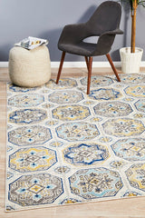 Tigris Safwan Blue Bohemian Transitional Rug