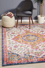 Tigris White Bohemian Transitional Rug