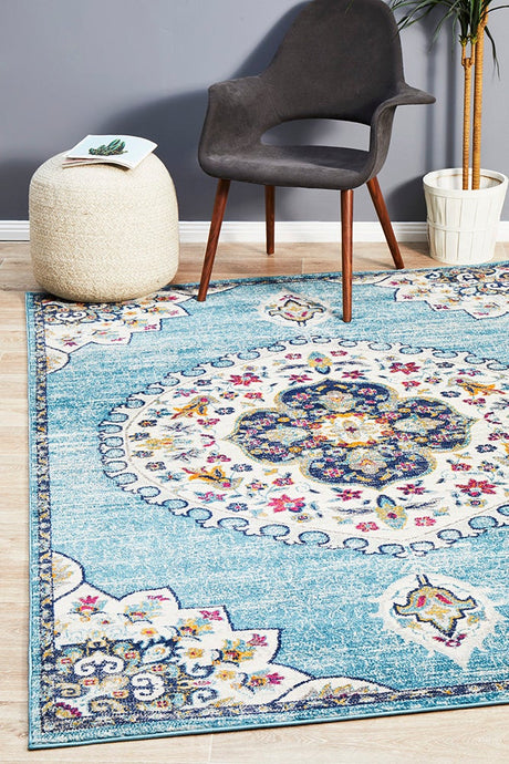 Tigris Zubayr Blue Bohemian Transitional Rug