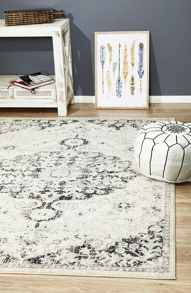 Treasury Transitional Charcoal Rug