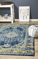 Treasury Wilson Navy Transitional Rug