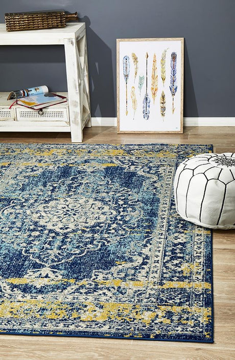 Treasury Wilson Navy Transitional Rug