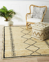 Tumu Hand Woven Tribal Jute Rug