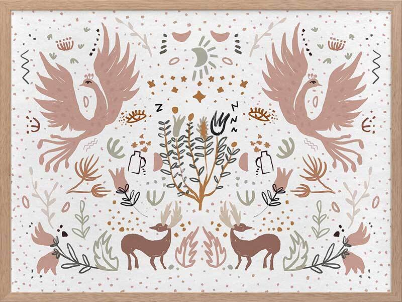 Forest Life Framed Art Print