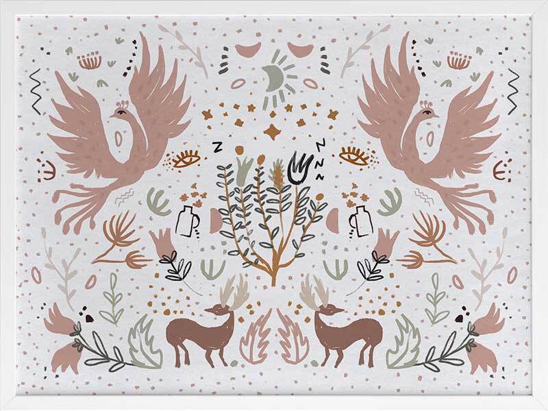 Forest Life Framed Art Print