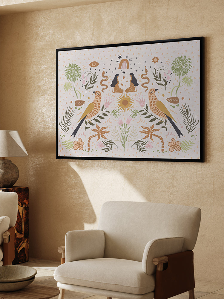 Bohemian Songbirds Canvas Art Print