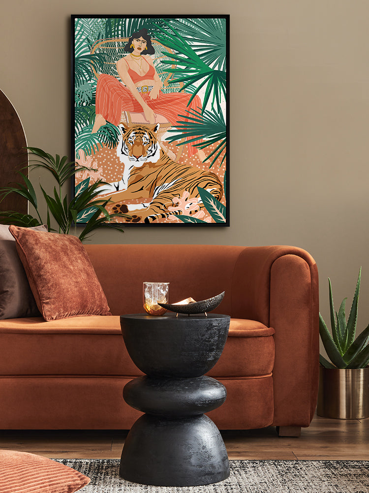 Vibrant Tiger Canvas Art Print