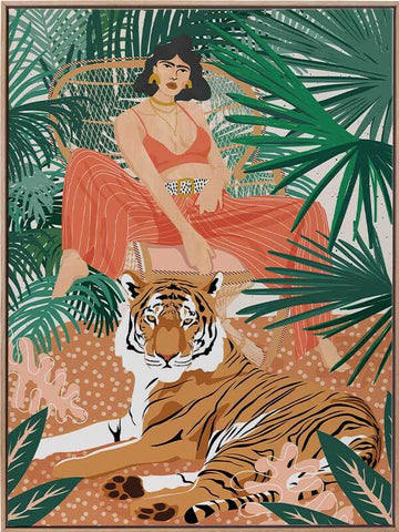 Vibrant Tiger Canvas Art Print