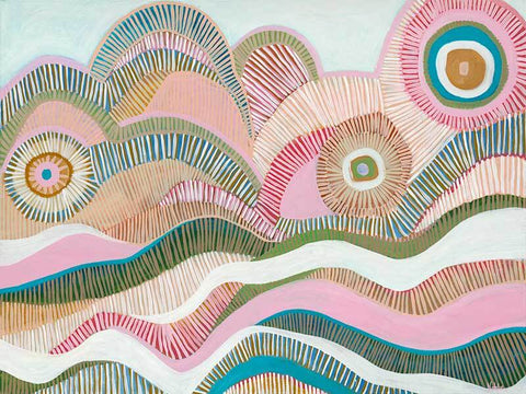 Abstract Waves Canvas Art Print