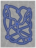 Ngapa Jukurrpa III Blue Canvas Art Print