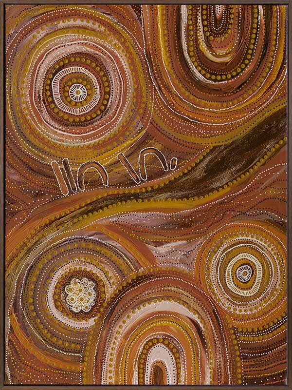 Ngurrbul Dark Canvas Art Print