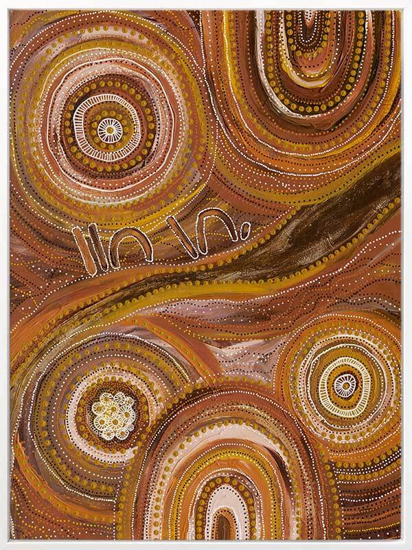 Ngurrbul Dark Canvas Art Print