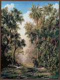 Tropical Lake Canvas Art Print