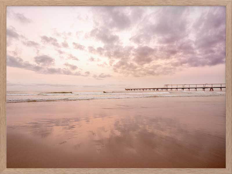 Peach Sunrise Framed Art Print