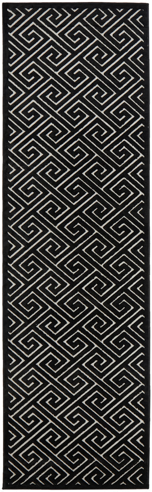 Mid-century Modern Alisa Black and Gold Rug