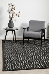 Mid-century Modern Alisa Black and Gold Rug