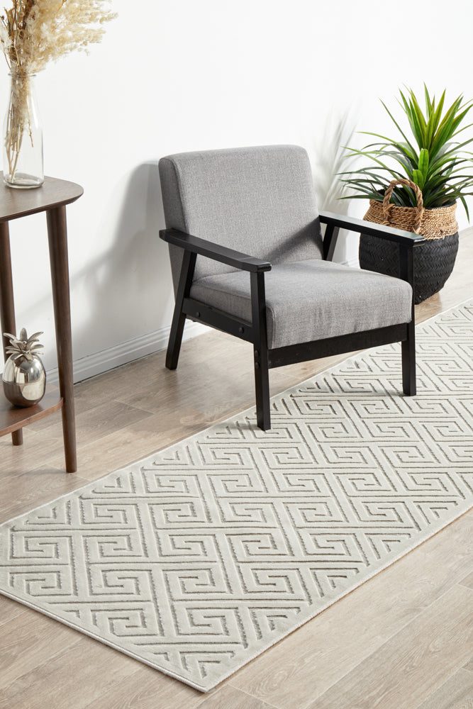 Mid-century Modern Alisa Natural White Rug