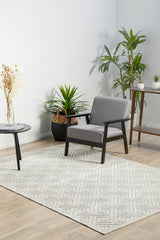 Mid-century Modern Alisa Natural White Rug