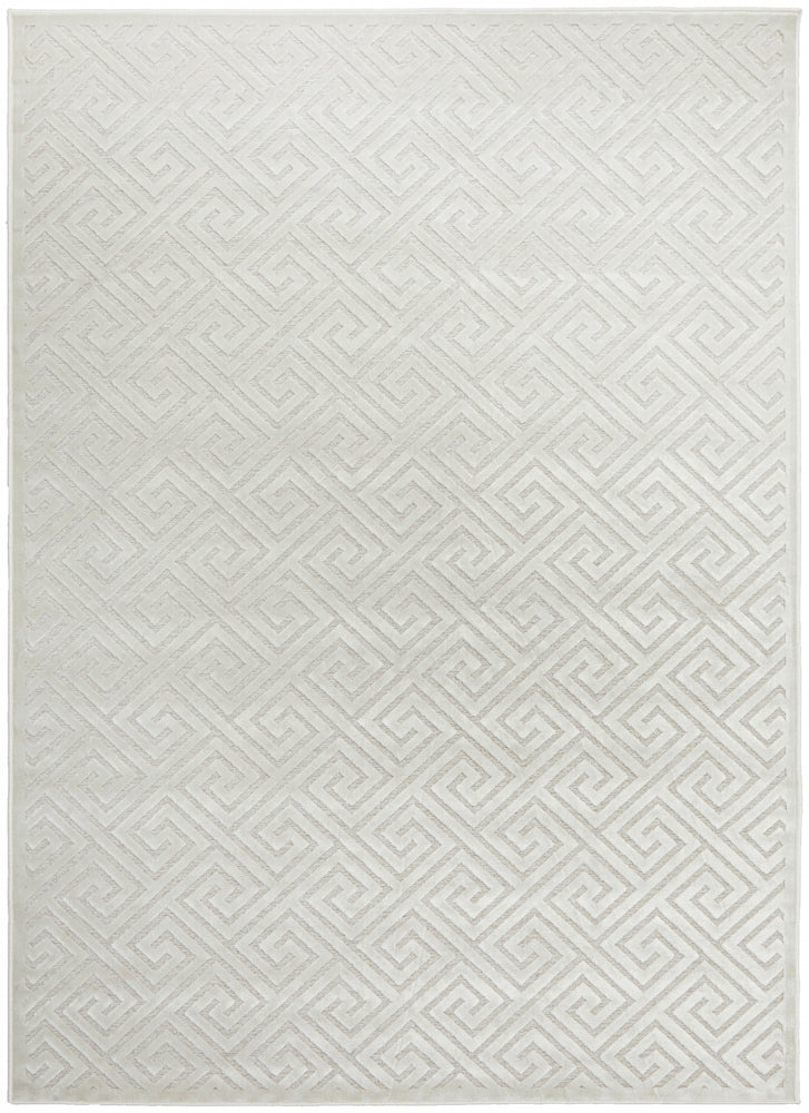 Mid-century Modern Alisa Natural White Rug