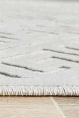 Mid-century Modern Alisa Natural White Rug