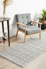 Mid-century Modern Zara Silver Rug