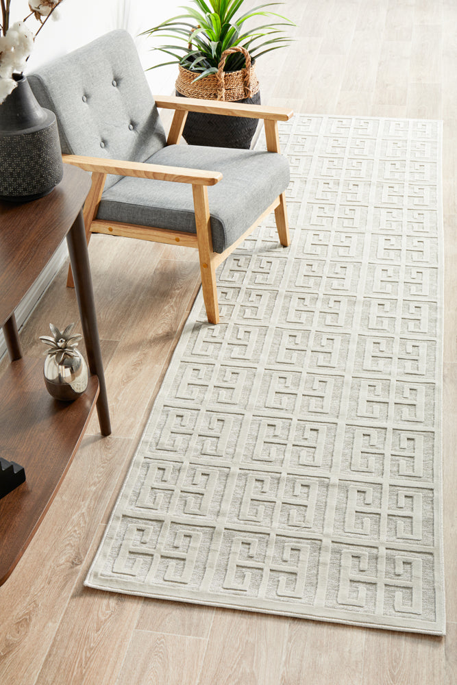 Mid-century Modern Zara Natural White Rug