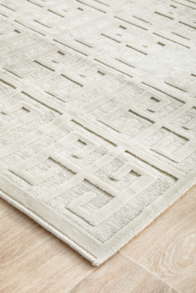 Mid-century Modern Zara Natural White Rug