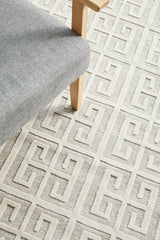 Mid-century Modern Zara Natural White Rug