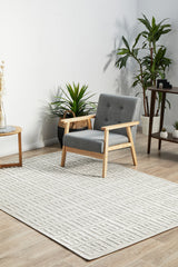 Mid-century Modern Zara Natural White Rug