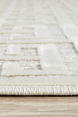 Mid-century Modern Zara Natural White Rug