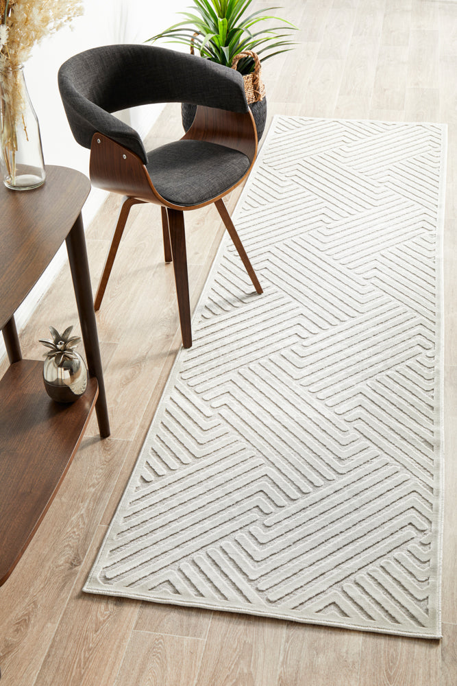 Mid-century Modern Sophia Natural White Rug