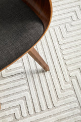 Mid-century Modern Sophia Natural White Rug